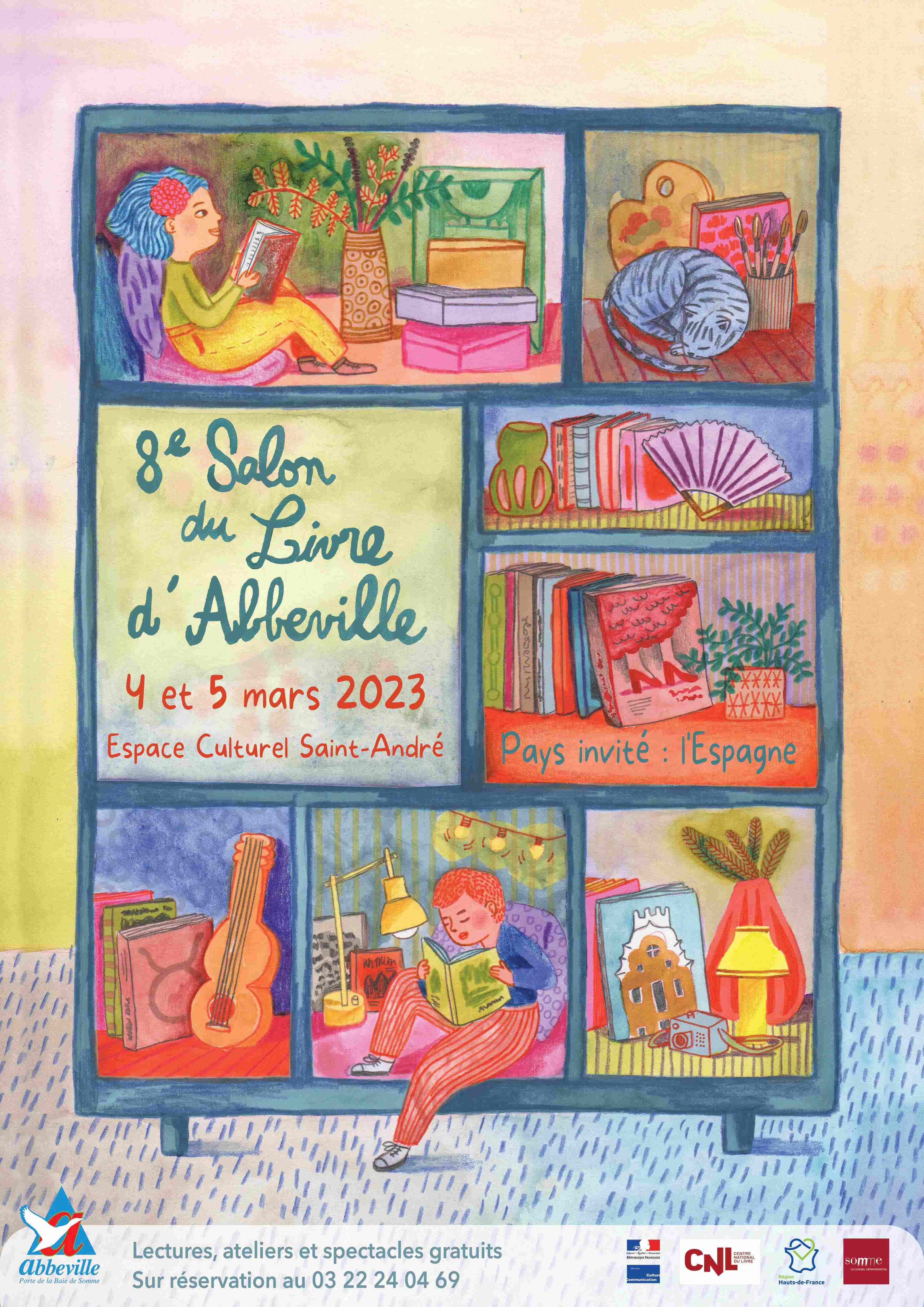 Affiche Salon du livre Abbeville 2023